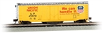 Bachmann 16366 N Track Cleaning 50' Plug-Door Boxcar Union Pacific #499191 Armour Yellow We Can Handle It Slogon