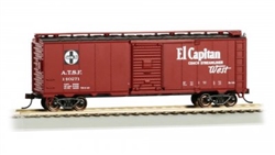 Bachmann 16506 HO 40' Steel Boxcar Santa Fe #140721 Map Scheme El Capitan Slogan