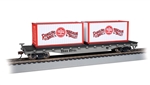Bachmann 16615 HO 50' Flatcar w/Containers Ringling Bros. and Barnum & Bailey #80701