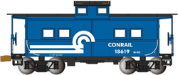 Bachmann 16822 HO Northeast-Style Steel Cupola Caboose Silver Series Conrail 18619
