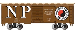 Bachmann 17015 HO Pullman-Standard PS-1 40' Steel Boxcar Silver Series Northern Pacific 27231 Monad and NP