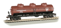 Bachmann 17108 HO 40' 3-Dome Tank Car Silver Series Pennsylvania Railroad 498647