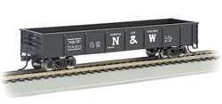 Bachmann 17207 HO 40' Gondola Silver Series Norfolk & Western 70063 Block N&W