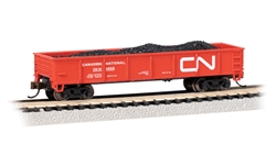 Bachmann 17257 N 40' Steel Gondola with Load Canadian National #149930