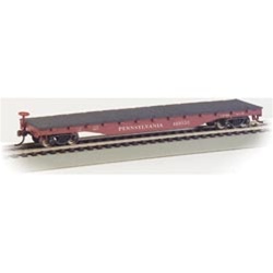 Bachmann 17314 HO 52' Flatcar Silver Series Pennsylvania