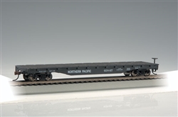 Bachmann 17333 HO 52' Flatcar Silver Series Northern Pacific