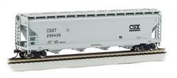 Bachmann 17501 HO Silver Series 56' ACF Center-Flow Covered Hopper CSX Transportation #256439