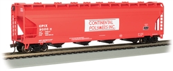 Bachmann 17510 HO 56' ACF Center-Flow Covered Hopper Continental Polymers 3000