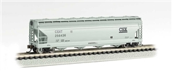 Bachmann 17557 N ACF 4-Bay Center-Flow Covered Hopper Series CSX 256436
