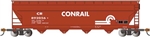 Bachmann 17560 HO 56' ACF Center-Flow Covered Hopper Silver Series Conrail Boxcar