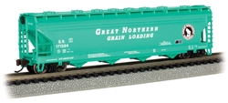 Bachmann 17561 N 17561 Canadian Cylindrical 4-Bay Grain Hopper Great Northern 27429