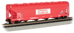 Bachmann 17562 N Canadian Cylindrical 4-Bay Grain Hopper Continental Polymers 3000