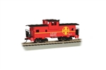 Bachmann 17704 HO 36' Wide-Vision Caboose Silver Series Atchison Topeka & Santa Fe #999771