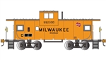 Bachmann 17713 HO 36' Wide-Vision Caboose Silver Series Milwaukee Road #993200