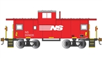 Bachmann 17714 HO 36' Wide-Vision Caboose Silver Series Norfolk Southern #555635