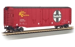 Bachmann 18016 HO 50' Plug-Door Boxcar Silver Series Santa Fe #152086