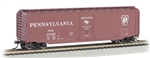 Bachmann 18039 HO 50' Plug-Door Boxcar Silver Series Pennsylvania 21008 Tuscan Shadow Keystone