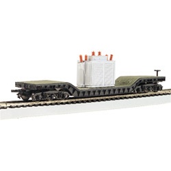 Bachmann 18348 HO 52' Depressed Center Flat Car w/ Transformer Load