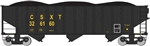Bachmann 18705 HO Bethlehem Steel 3-Bay 100-Ton Open Hopper Silver Series CSX Transportation #326160