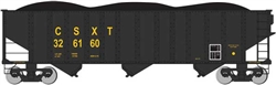 Bachmann 18705 HO Bethlehem Steel 3-Bay 100-Ton Open Hopper Silver Series CSX Transportation #326160