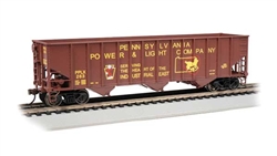 Bachmann 18716 HO Bethlehem Steel 3-Bay 100-Ton Open Hopper Silver Series Pennsylvania Power & Light #263