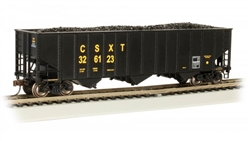 Bachmann 18718 HO Bethlehem Steel 3-Bay 100-Ton Open Hopper CSX #326123