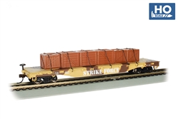 Bachmann 18934 HO 52' Flat Desert Camoe w/Crate
