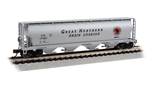 Bachmann 19164 N Canadian Cylindrical 4-Bay Grain Hopper Great Northern #171021 Rocky Logo