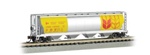 Bachmann 19184 N Canadian Cylindrical 4-Bay Grain Hopper Series Government of Canada CNWX Brown