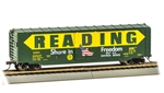 Bachmann 19416 HO 50' Sliding-Door Boxcar Silver Series Reading #19807 Billboard Lettering Buy US Savings Bonds