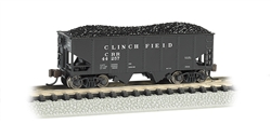 Bachmann 19554 N USRA 55-Ton 2-Bay Open Hopper w/Load Clinchfield #44257