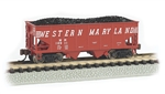 Bachmann 19564 N USRA 55-Ton Outside-Braced Hopper with Load Western Maryland #10911 Speed Lettering