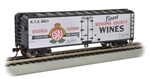 Bachmann 19808 HO 40' Wood Reefer Silver Series Sonoma Wine