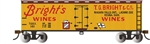 Bachmann 19809 HO 40' Wood Reefer Silver Series Bright's Wines