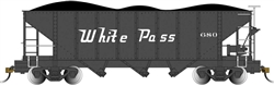 Bachmann 26573 On30 3-Bay Hopper with Removable Load White Pass & Yukon #670