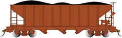 Bachmann 26574 On30 3-Bay Hopper with Removable Load Painted Unlettered