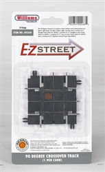 Bachmann 268 O E-Z Street Track for Operating Vehicles & Trolleys 90-Degree Crossing pkg(4)