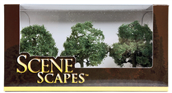 Bachmann 32013 HO Oak Trees SceneScapes 3 3-1/2" Pkg 3
