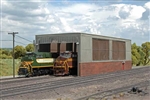 Bachmann 35116 HO Double-Stall Engine House Shed Scene Scapes