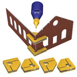 Bachmann 39009 HO Magnetic Snap Set Glue Not Included 4 Magnetic Clamps w/16 Magnets