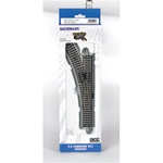 Bachmann 44130 HO Decoder-Equipped Nickel E-Z Track Turnout Left-Hand