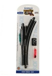 Bachmann 44462 HO Turnout w/Steel Rail Track & Roadbed E-Z Track Right Hand Remote