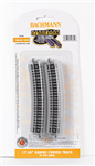 Bachmann 44855 N E-Z Track w/Nickel Silver Rail & Gray Roadbed 17-1/2" Radius Curve pkg 6