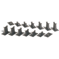 Bachmann 44871 N E-Z Track Accessories 16-Piece Graduated Pier Set
