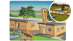 Bachmann 45198 HO 75th Anniversary Motel Plasticville U.S.A. Kit 75th Anniversary Packaging