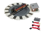 Bachmann 46799 N Motorized Turntable E-Z Track Kit 7-1/2" Diameter 5-1/2" Bridge