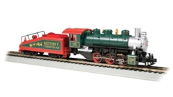 Bachmann 50624 HO USRA 0-6-0 with Slope-Back Tender Standard DC with Smoke North Pole & Southern #25 Christmas