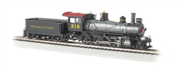 Bachmann 52205 HO Baldwin 4-6-0 Standard DC Texas & Pacific #316 Graphite Tuscan