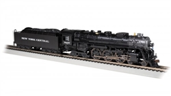 Bachmann 53601 HO Class J3a 4-6-4 Hudson WOWSound and DCC New York Central #5407 Black Graphite; As-Delivered Roman Lettering