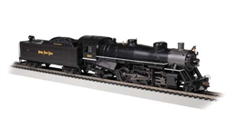 Bachmann 54407 HO USRA Light 37295 Mikado w/Long Tender Standard DC Nickel Plate #587